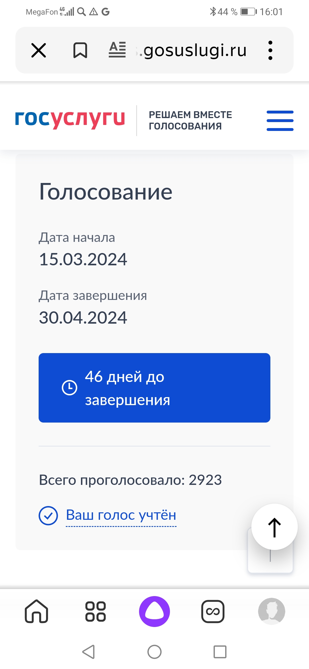 Сообщение наблюдателя — УИК №245, Московская область