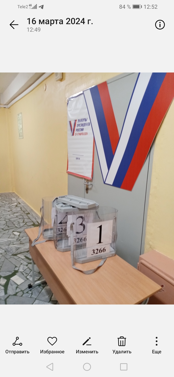 Сообщение наблюдателя — УИК №3266, Пермский край