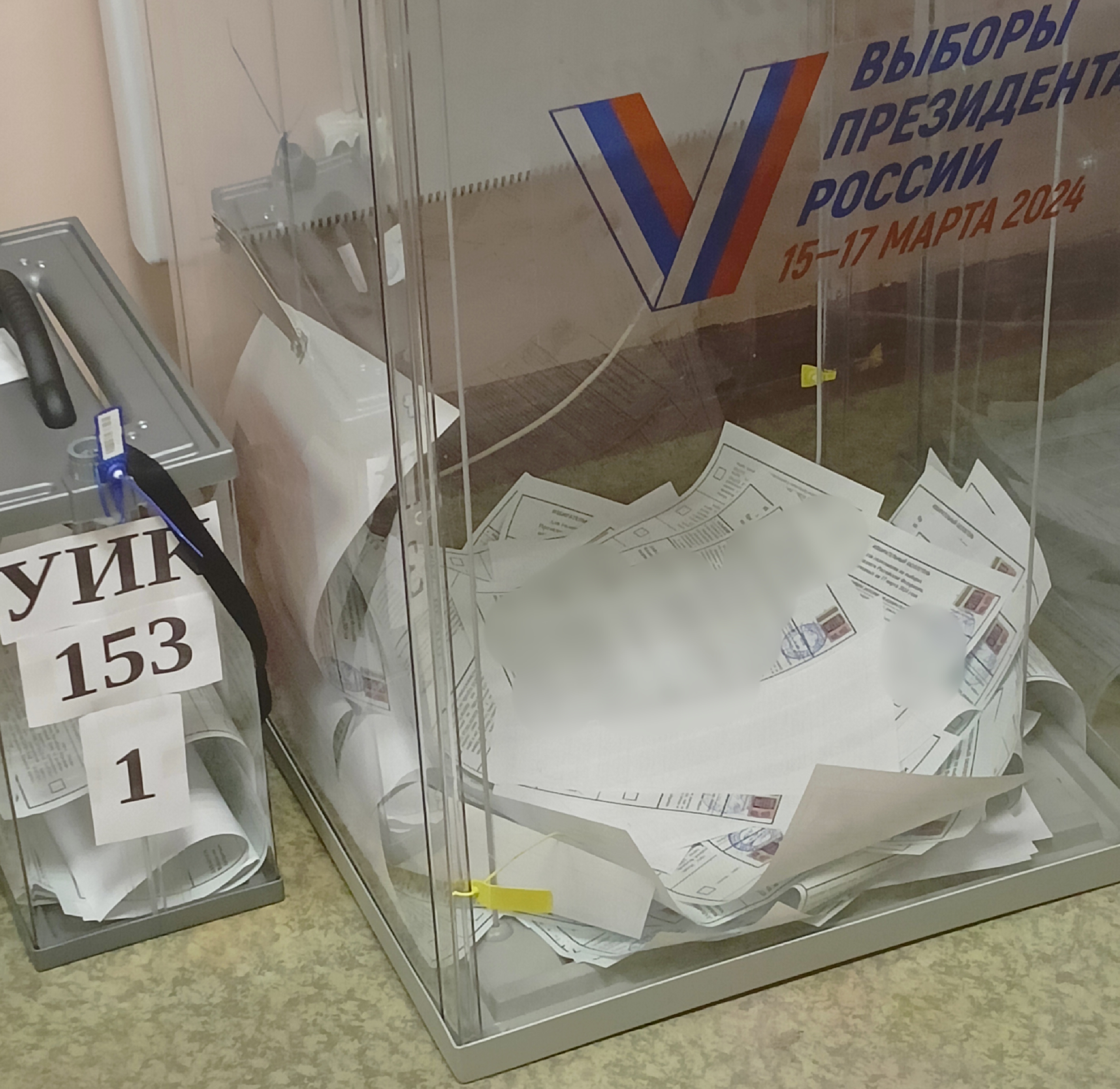 Сообщение наблюдателя — УИК №153, Псковская область