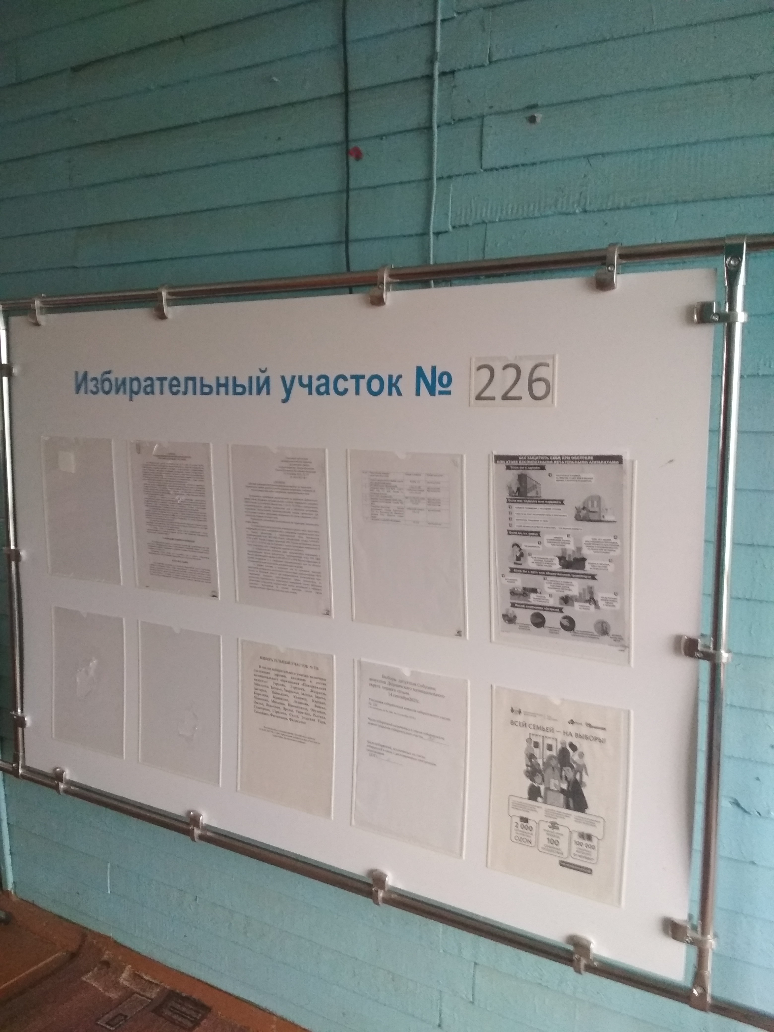 Сообщение наблюдателя — УИК №226, Псковская область