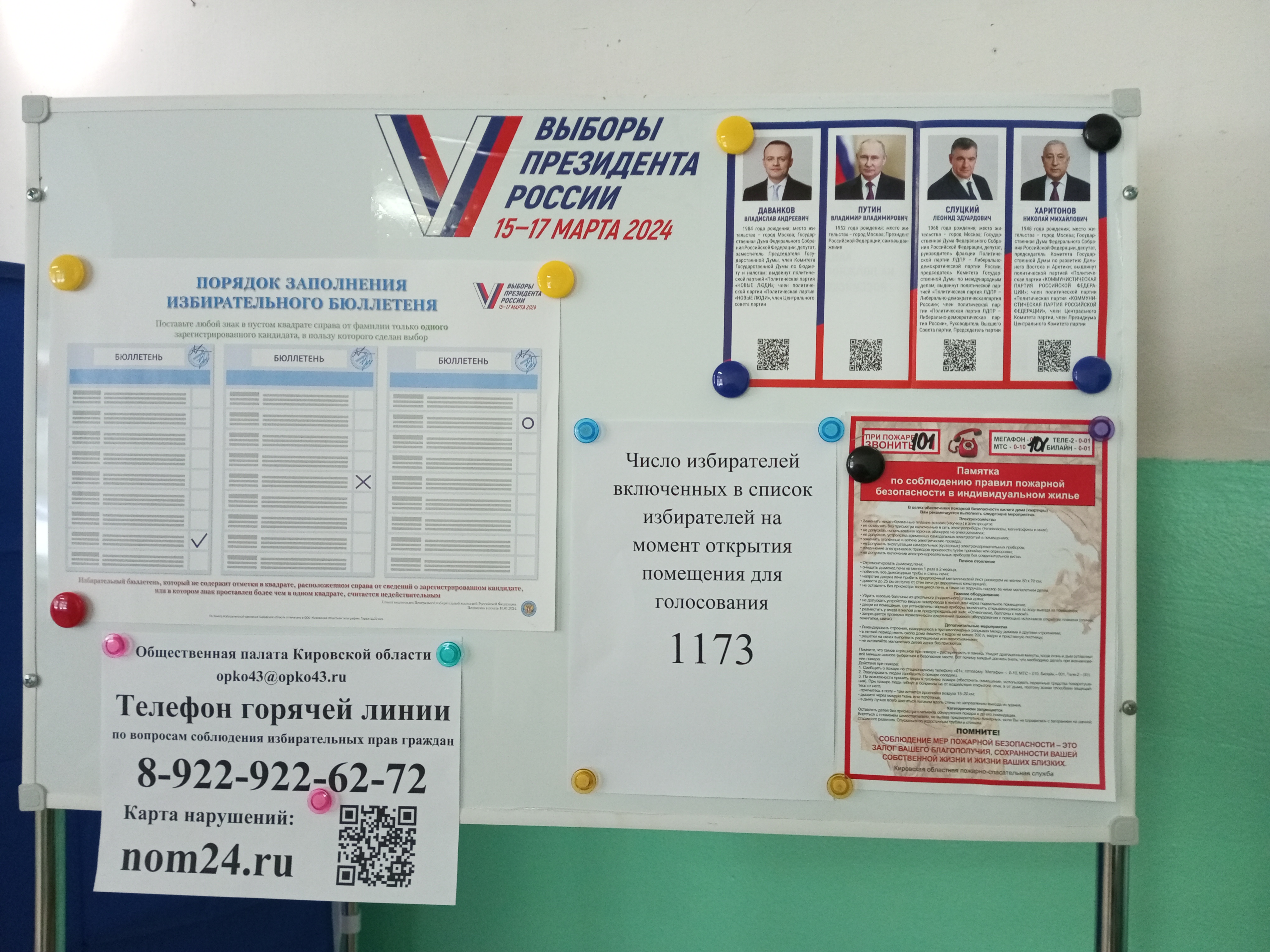 Сообщение наблюдателя — УИК №628, Кировская область