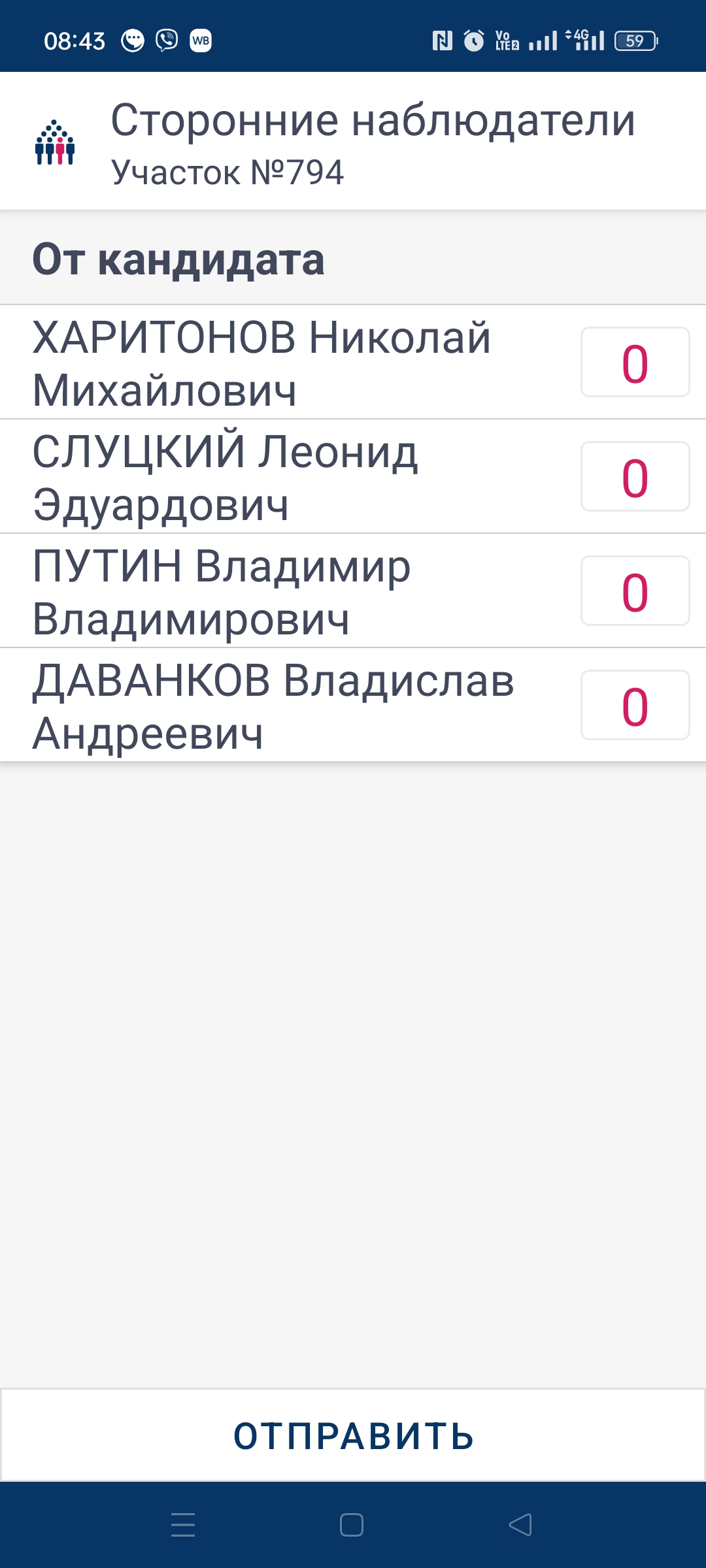 Сообщение наблюдателя — УИК №794, Республика Бурятия