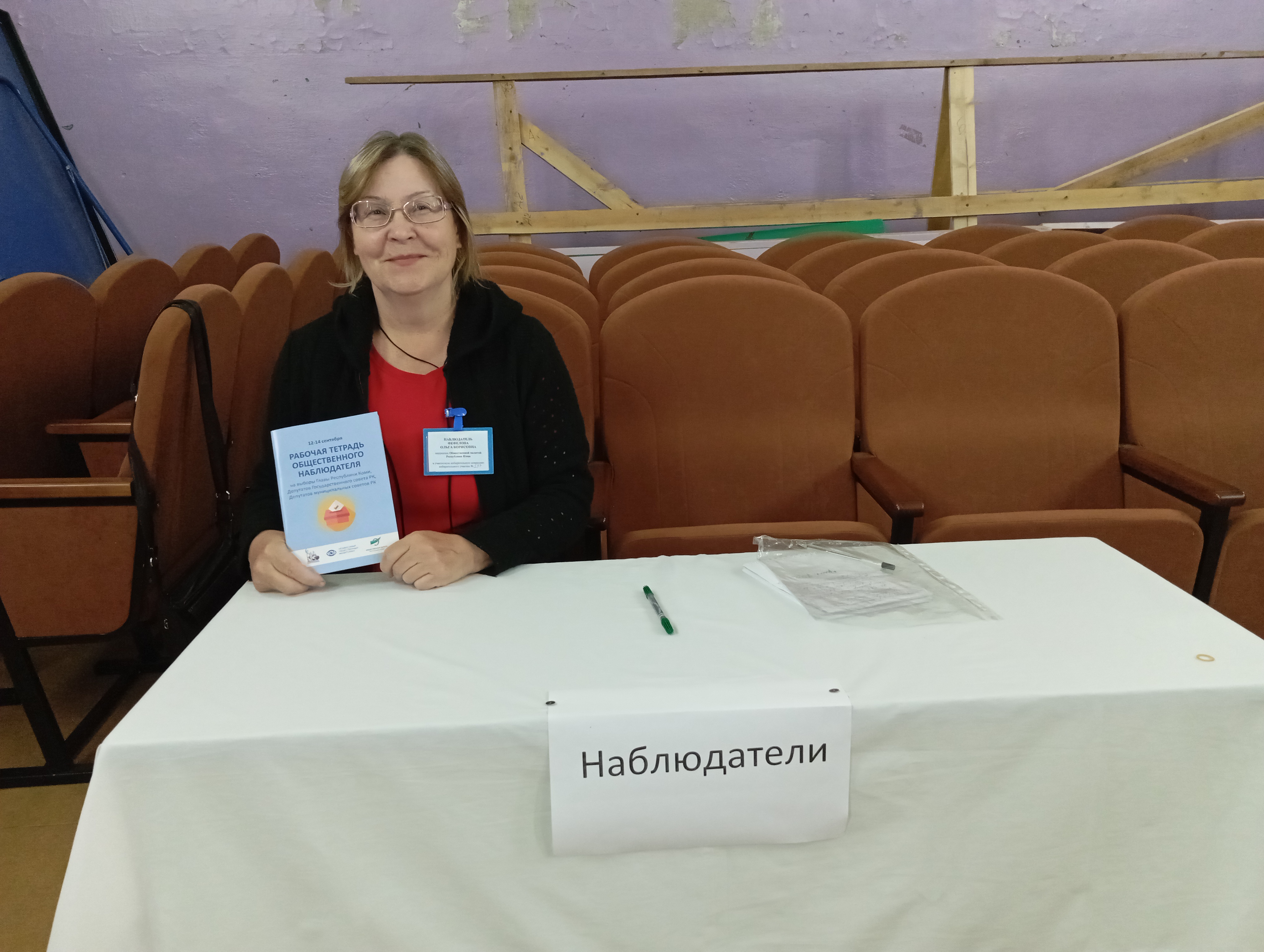 Сообщение наблюдателя — УИК №587, Республика Коми