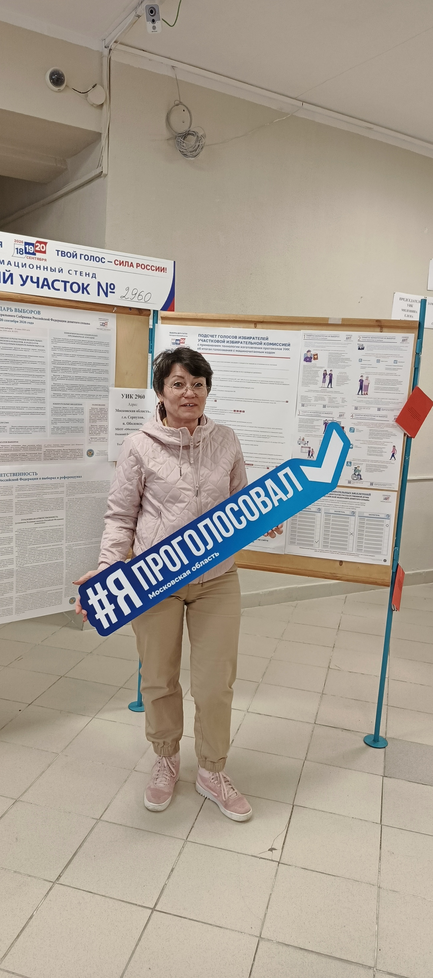 Сообщение — УИК №2960, Московская область