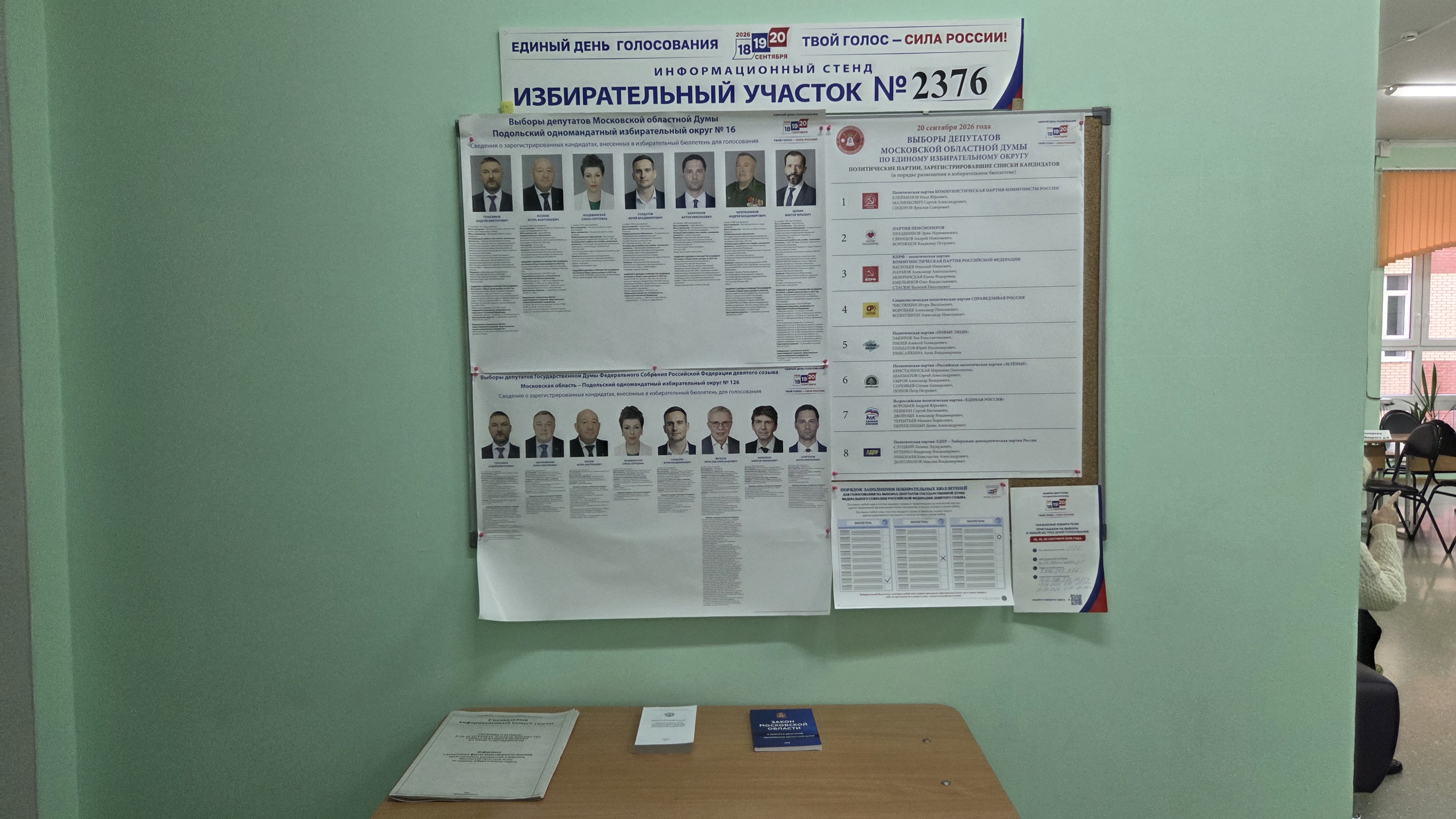 Сообщение — УИК №2376, Московская область