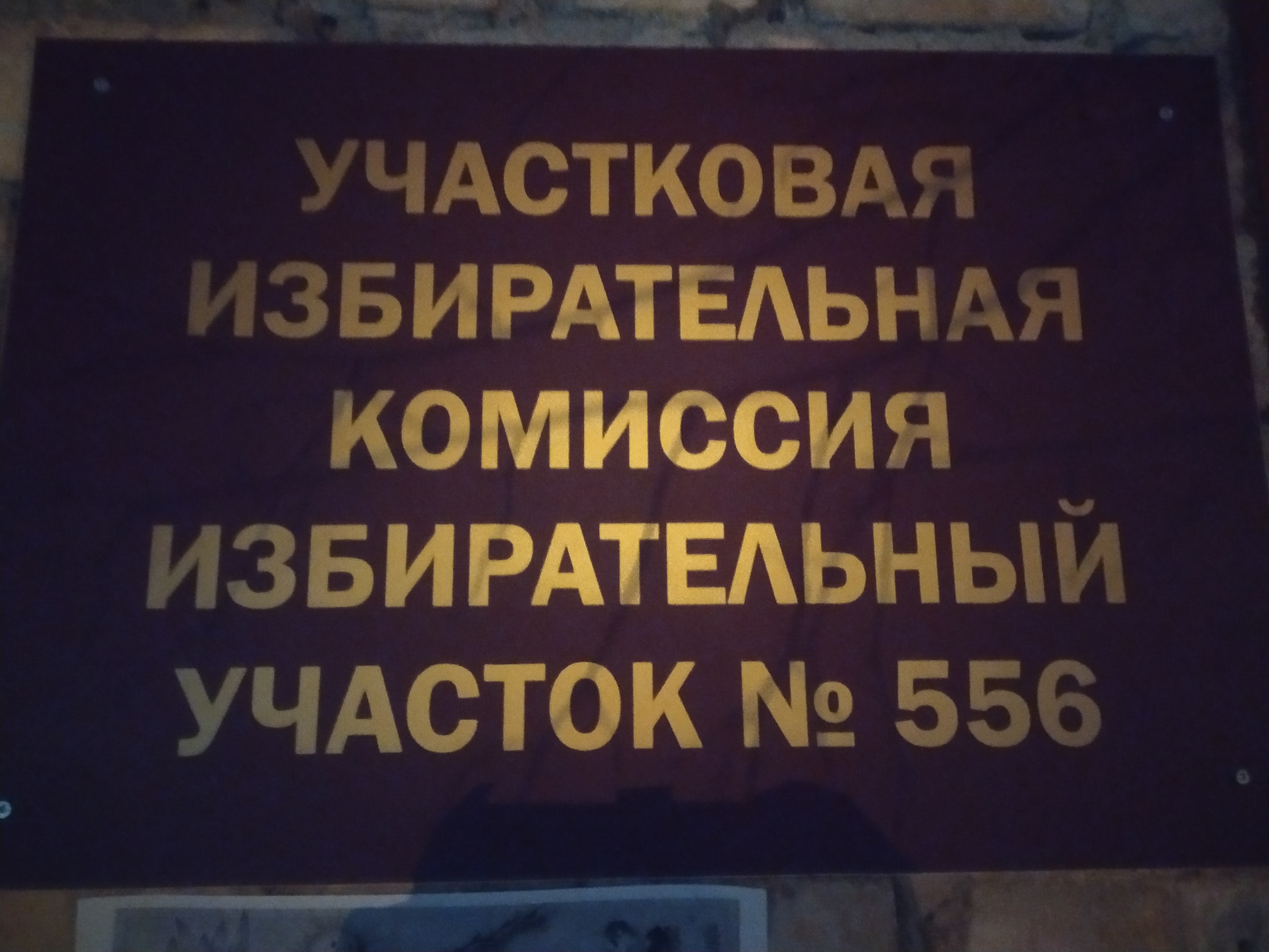 Сообщение наблюдателя — УИК №556, Орловская область