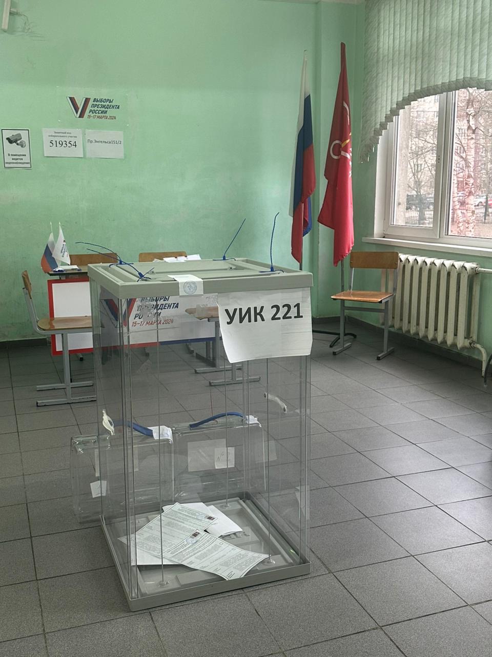 Сообщение наблюдателя — УИК №221, Ленинградская область