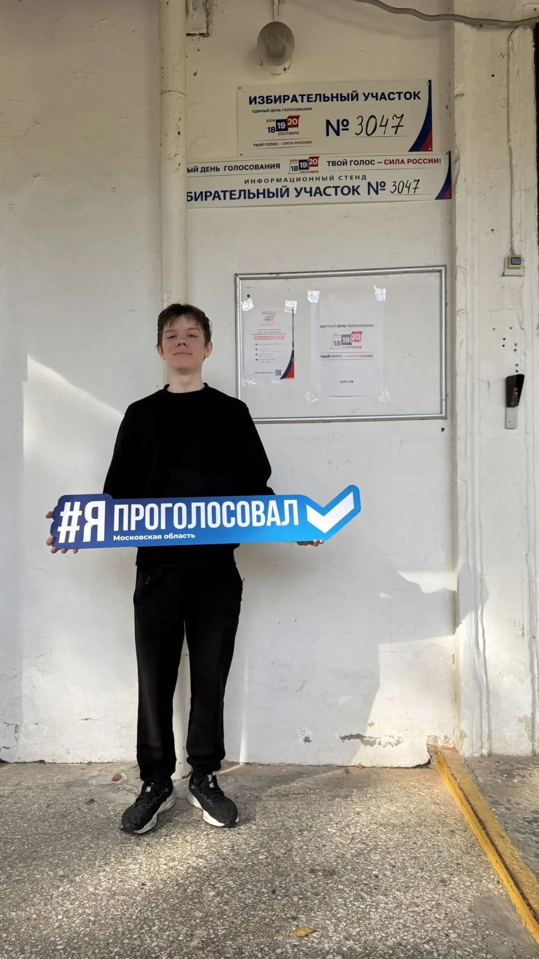 Сообщение — УИК №3047, Московская область