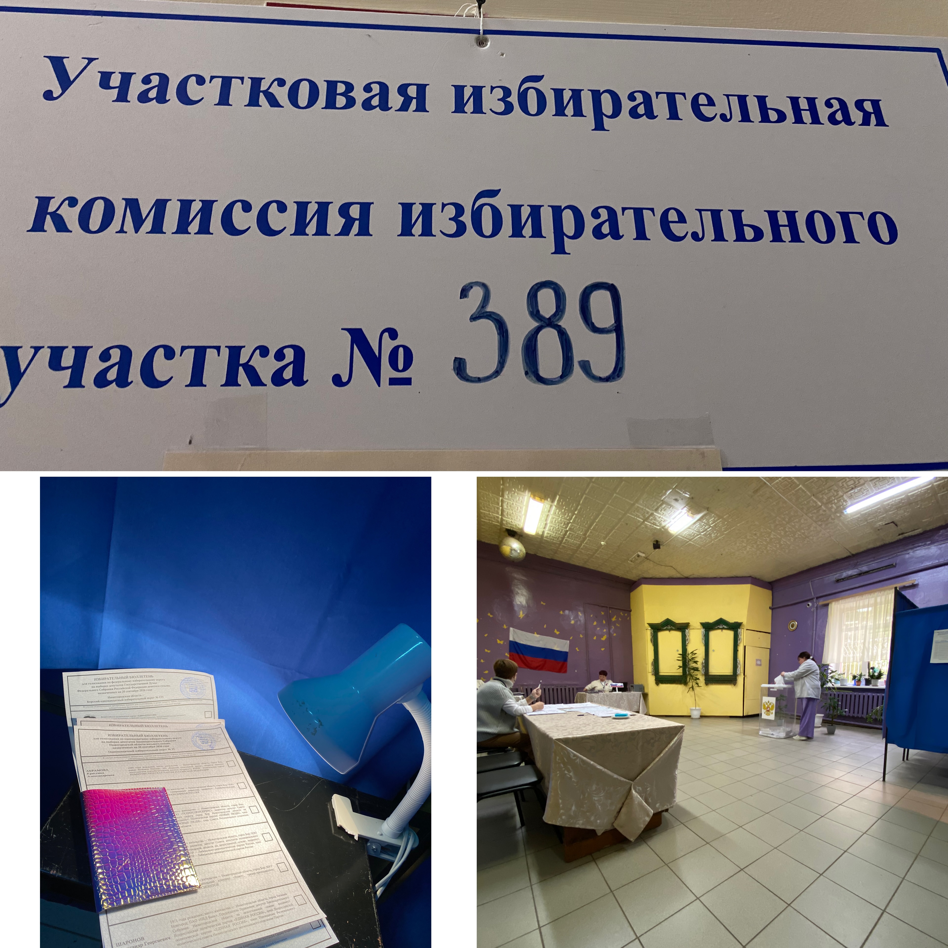 Сообщение — УИК №389, Нижегородская область
