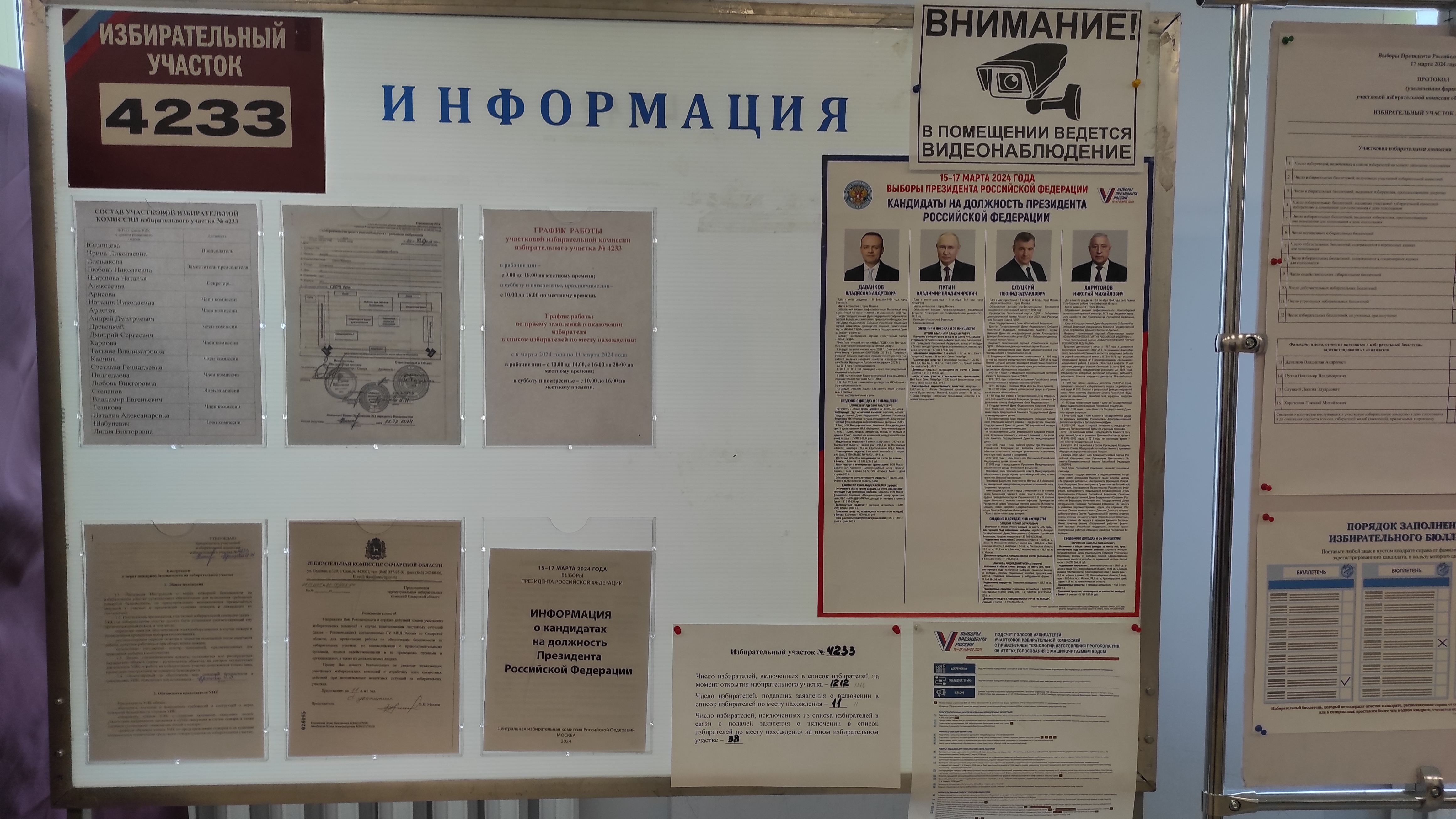 Сообщение наблюдателя — УИК №4233, Самарская область