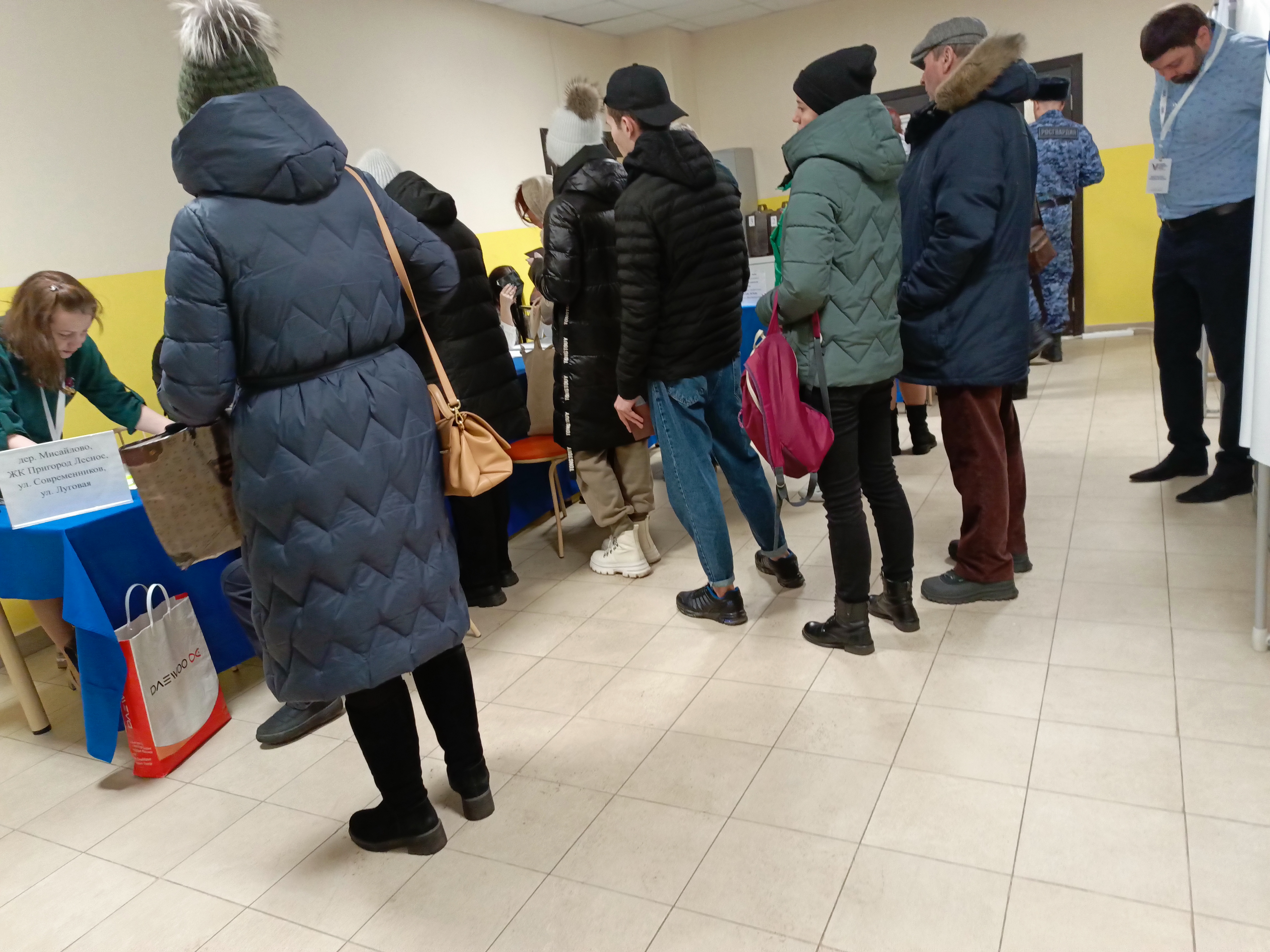 Сообщение наблюдателя — УИК №3646, Московская область