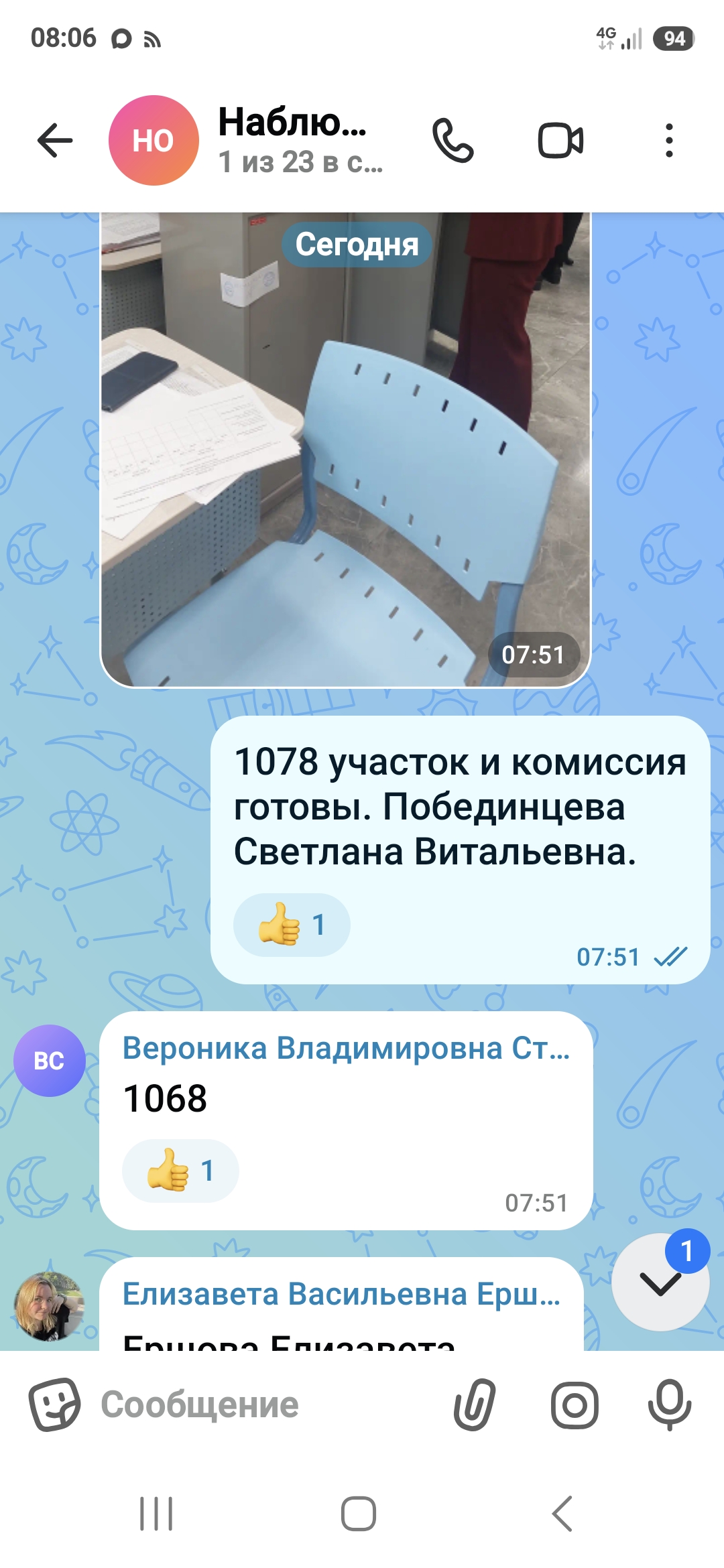 Сообщение — УИК №1078, Санкт-Петербург