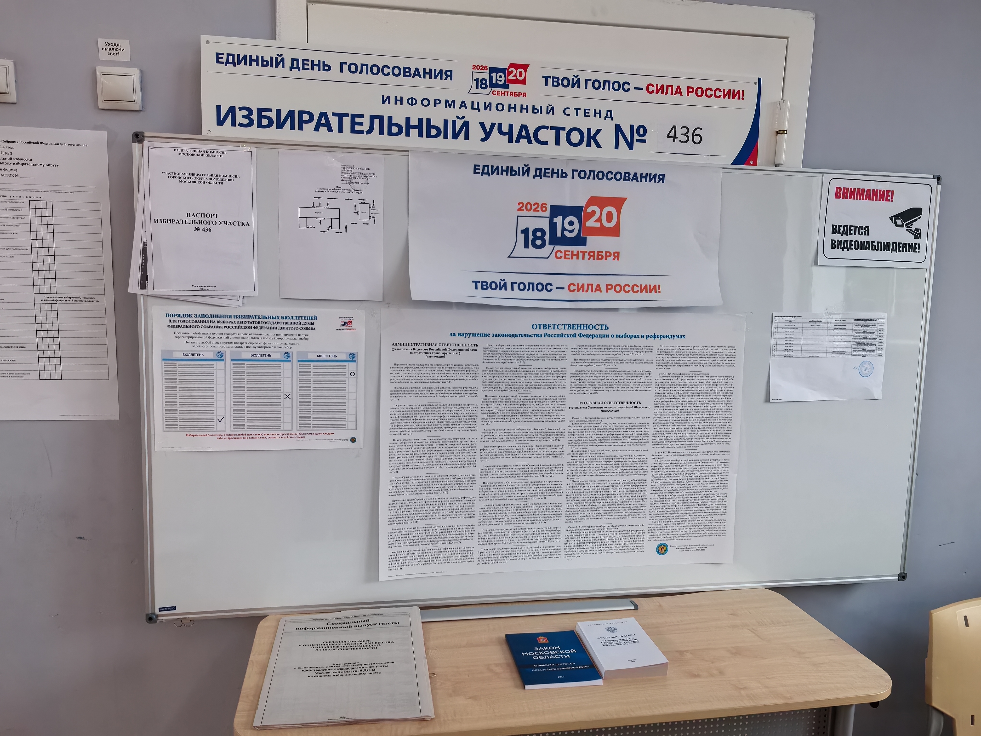 Сообщение — УИК №436, Московская область