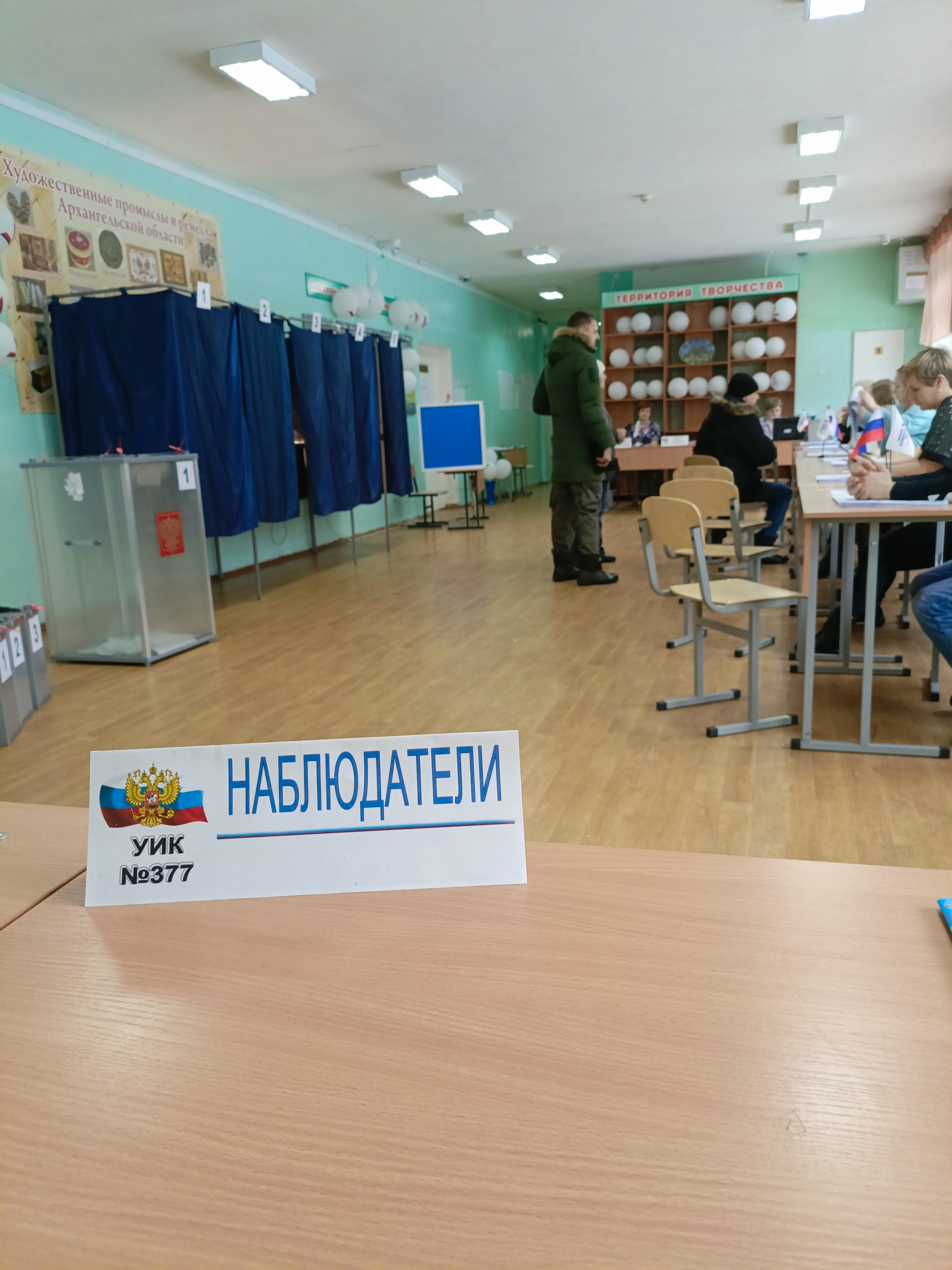 Сообщение наблюдателя — УИК №377, Архангельская область