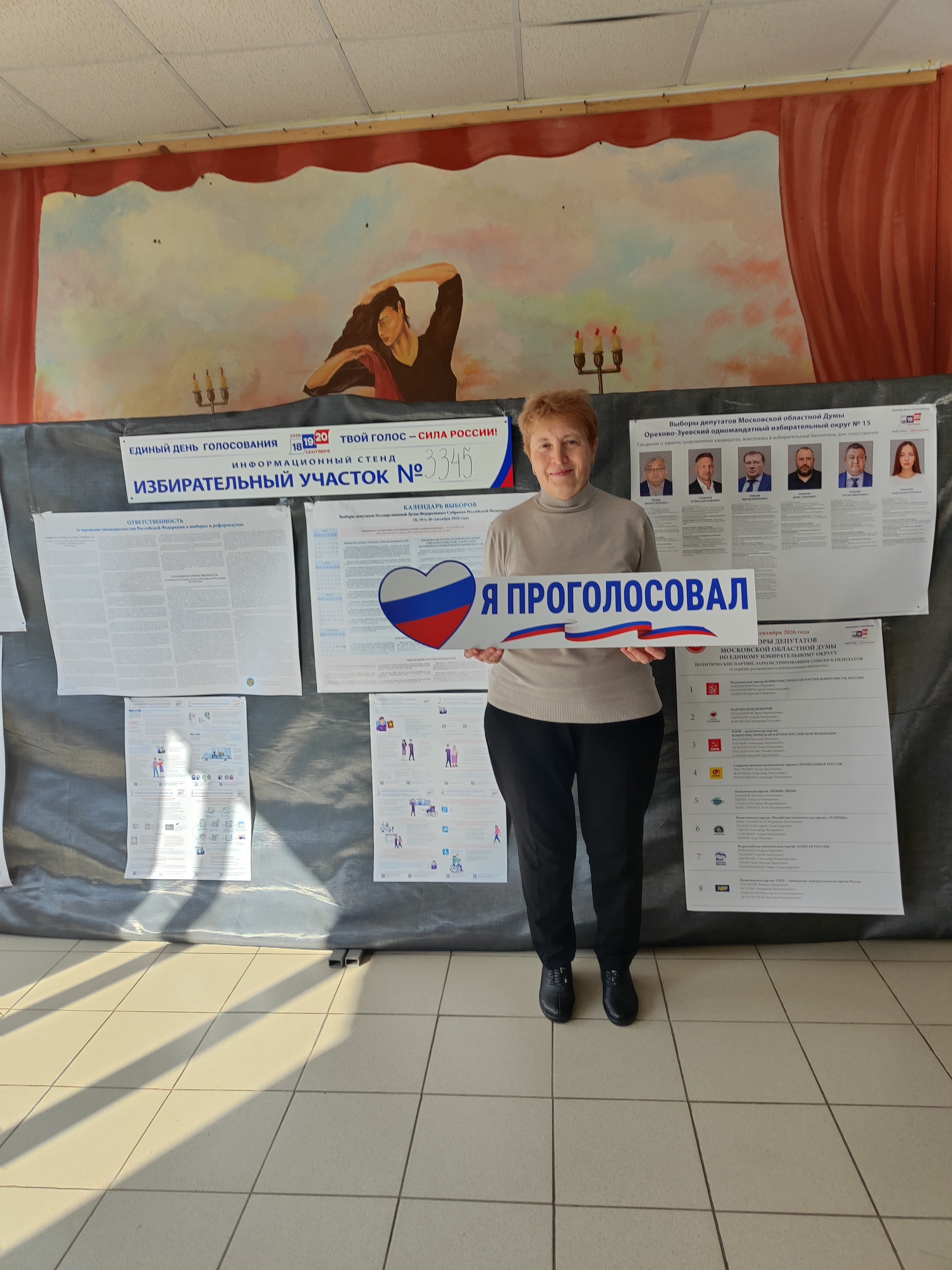 Сообщение — УИК №3345, Московская область