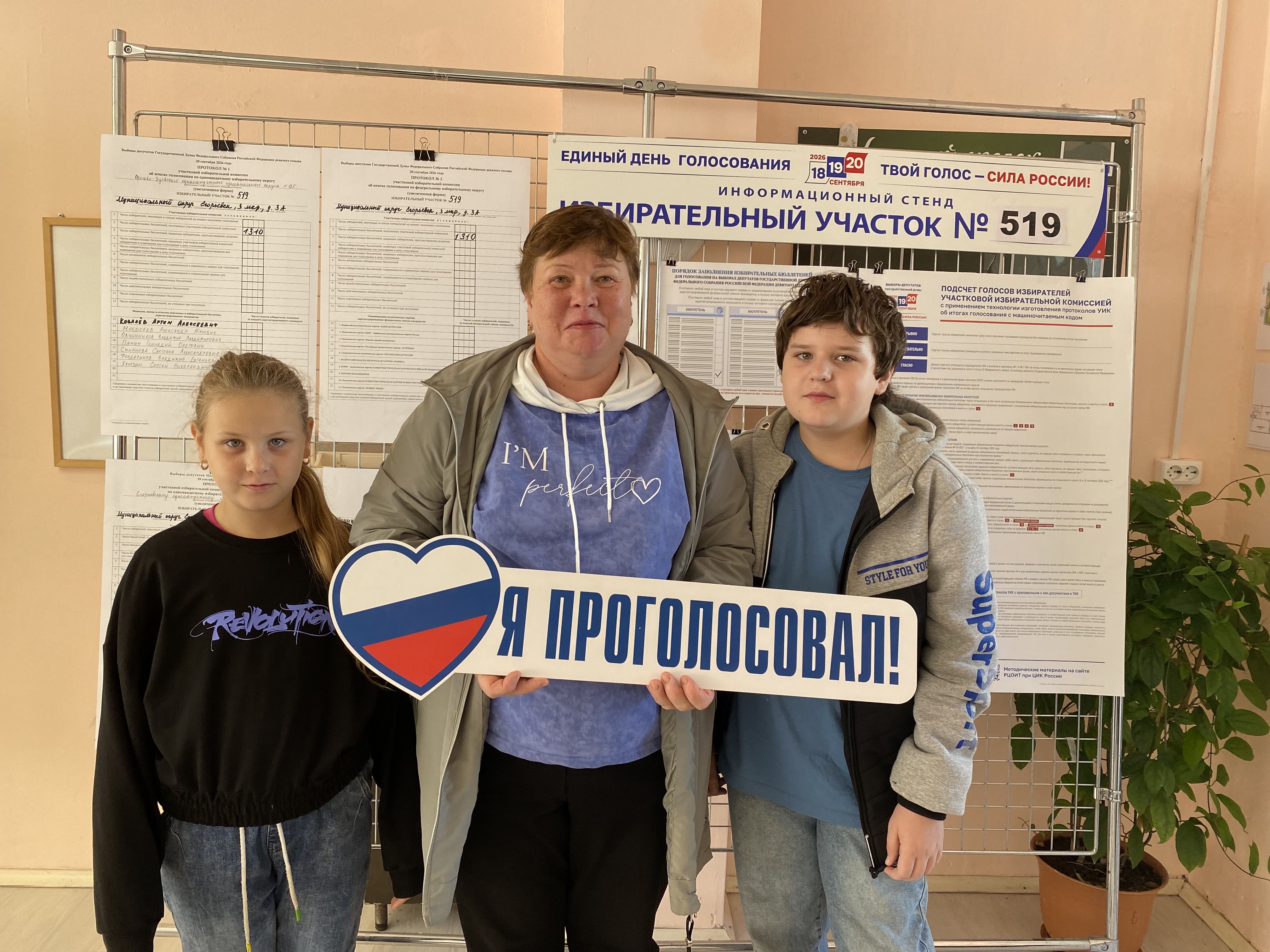 Сообщение — УИК №519, Московская область