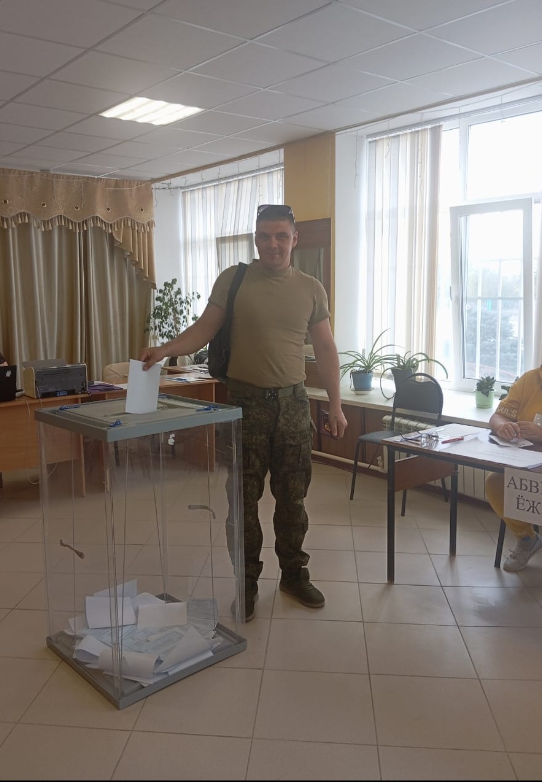 Сообщение наблюдателя — УИК №2218, Волгоградская область