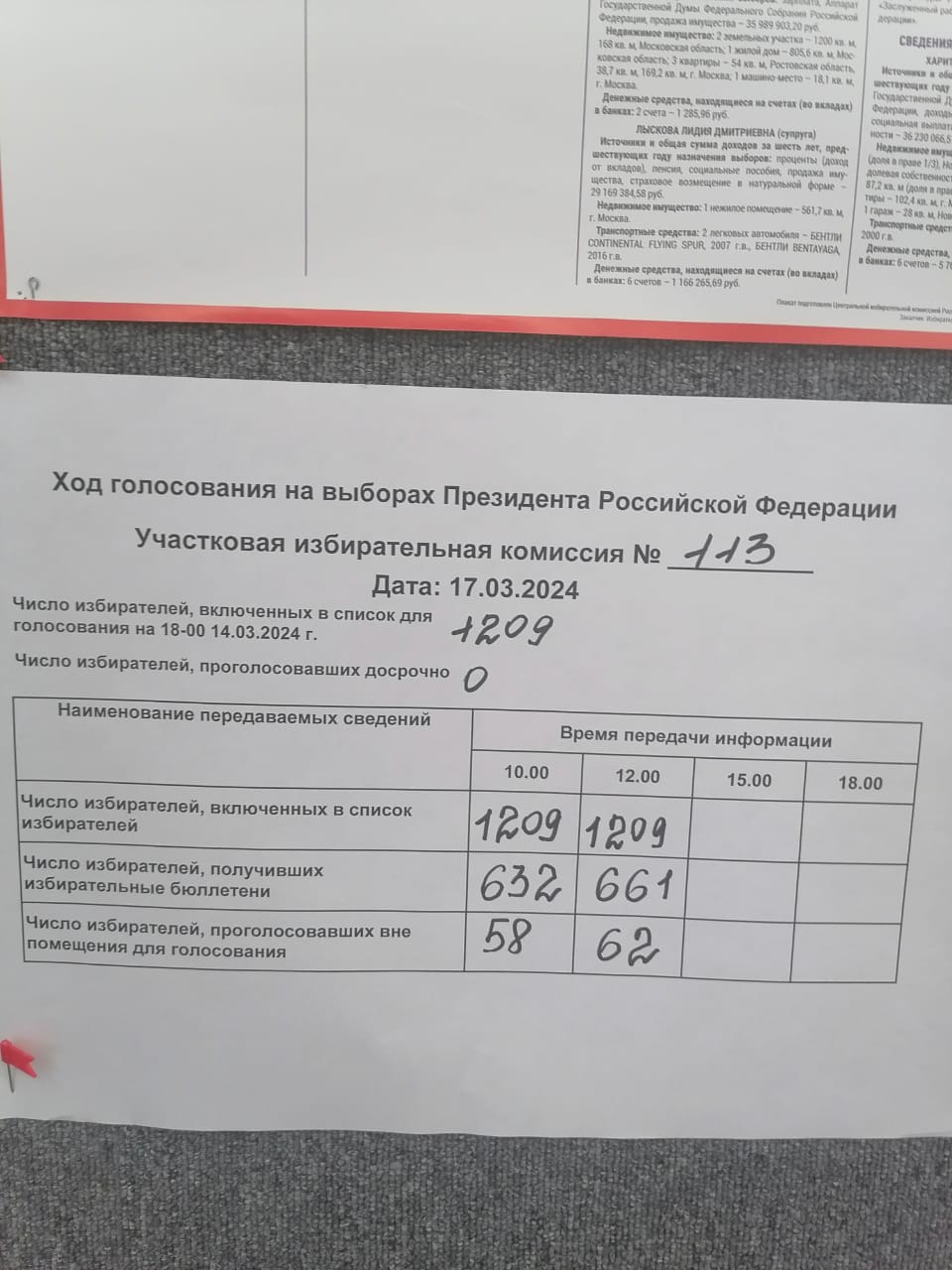 Сообщение наблюдателя — УИК №113, Сахалинская область