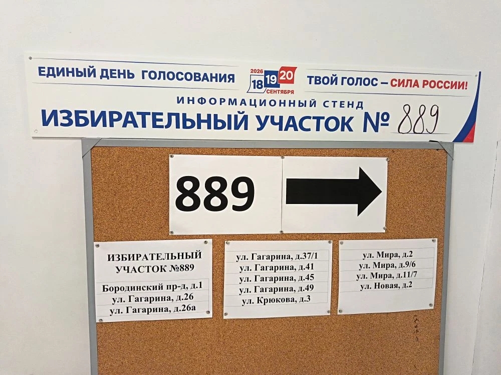 Сообщение — УИК №889, Московская область