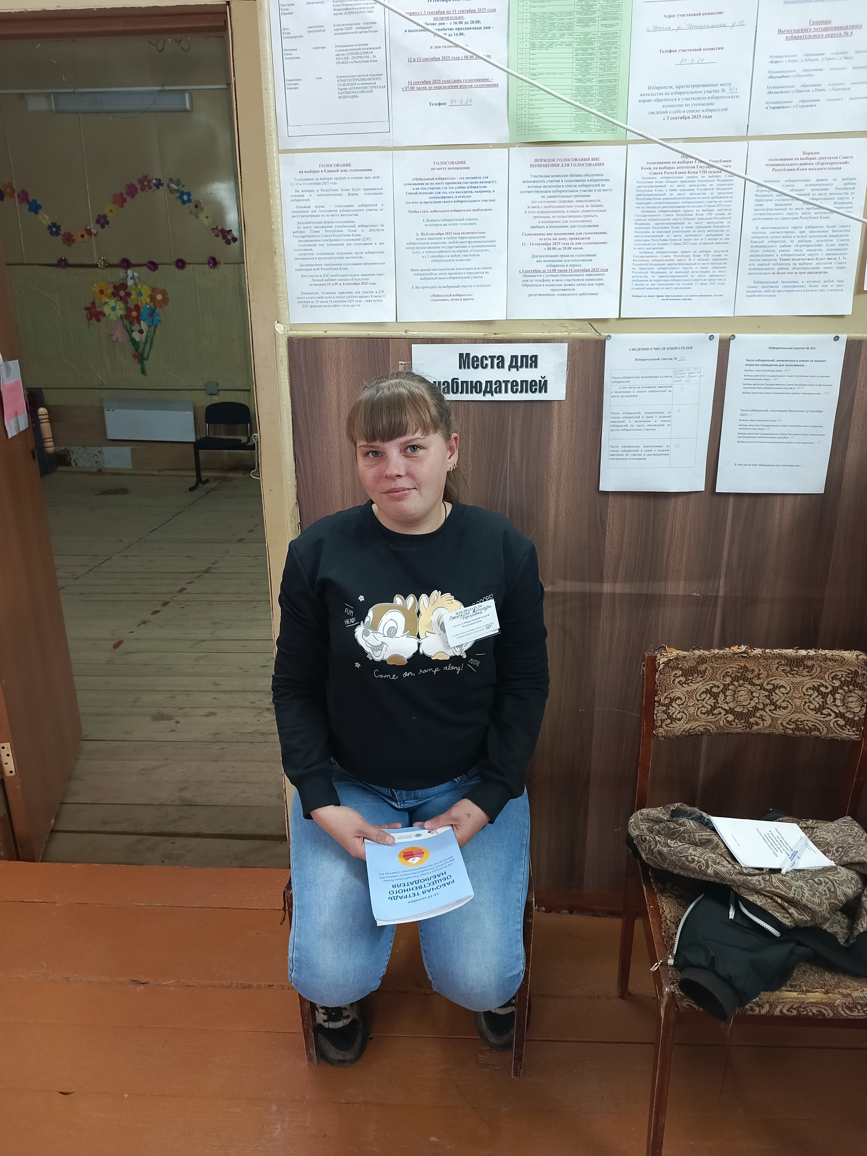 Сообщение наблюдателя — УИК №421, Республика Коми