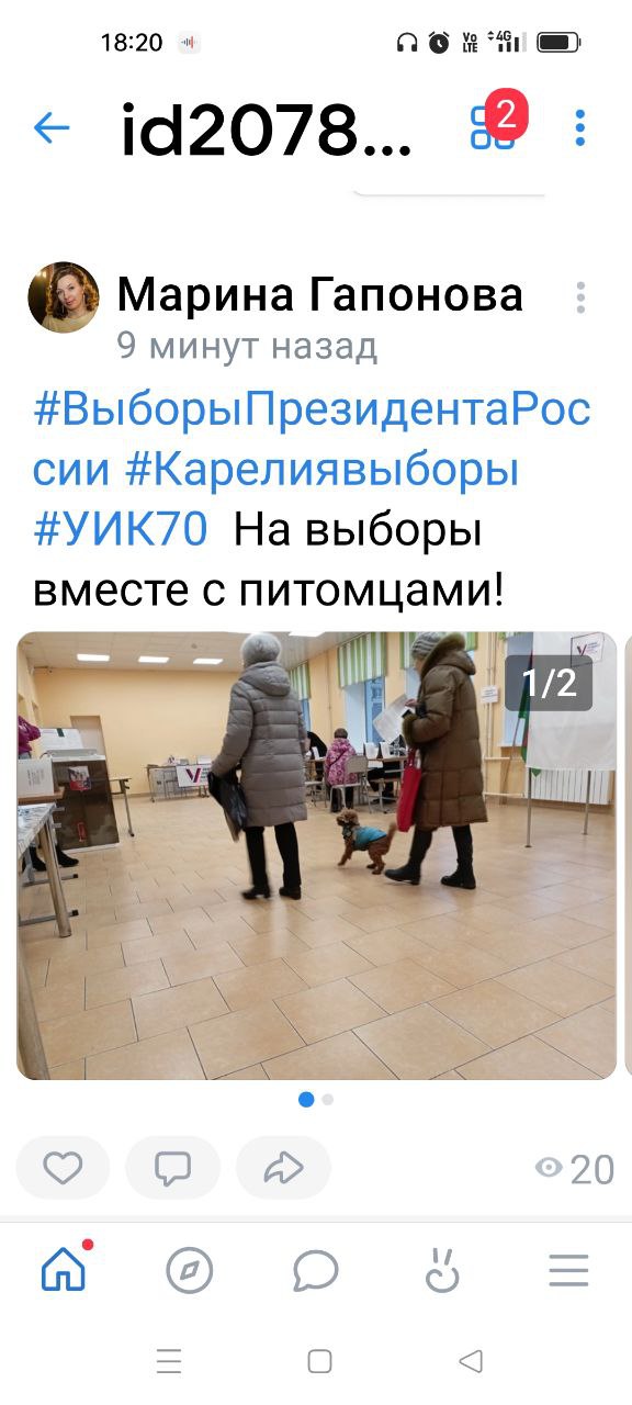 Сообщение наблюдателя — УИК №70, Республика Карелия