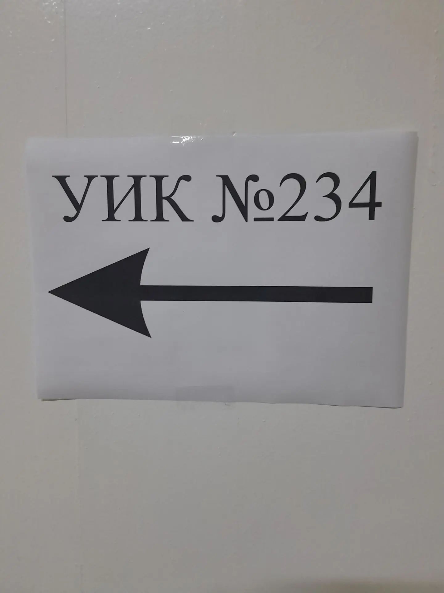 Сообщение — УИК №234, Саратовская область