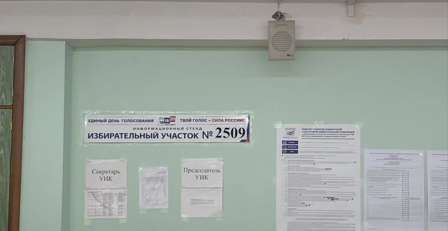 Сообщение — УИК №2509, Московская область