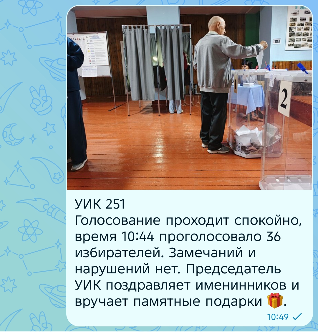 Сообщение — УИК №251, Республика Марий Эл
