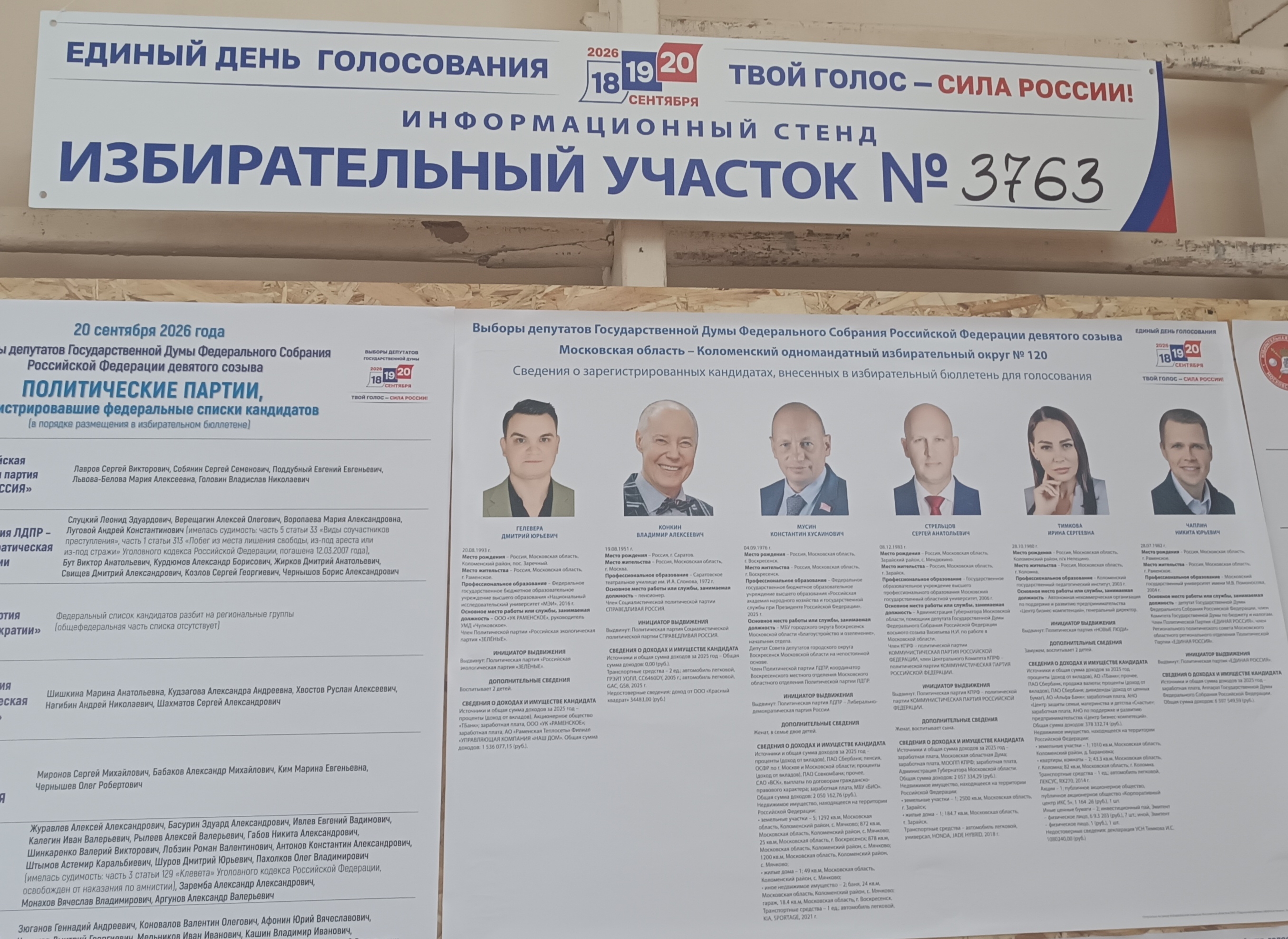 Сообщение — УИК №3763, Московская область