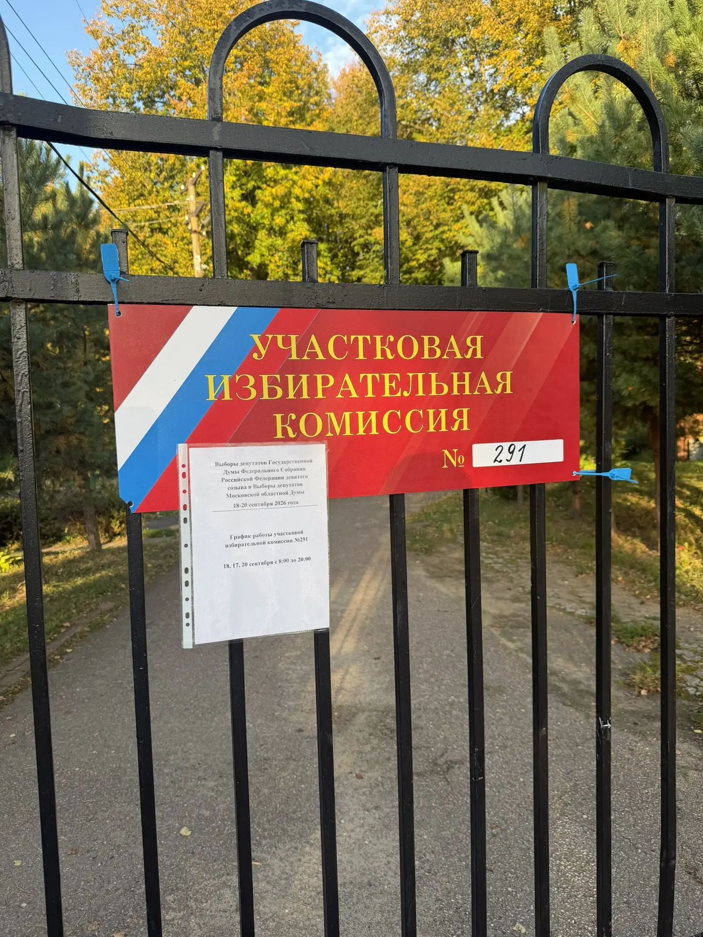 Сообщение — УИК №291, Московская область
