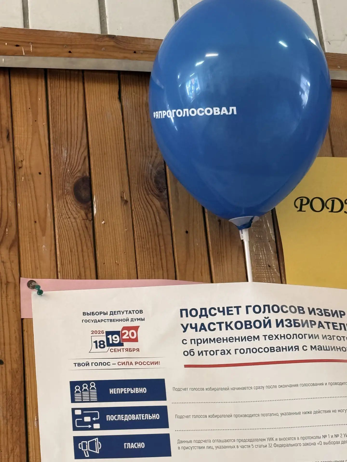 Сообщение — УИК №3101, Московская область
