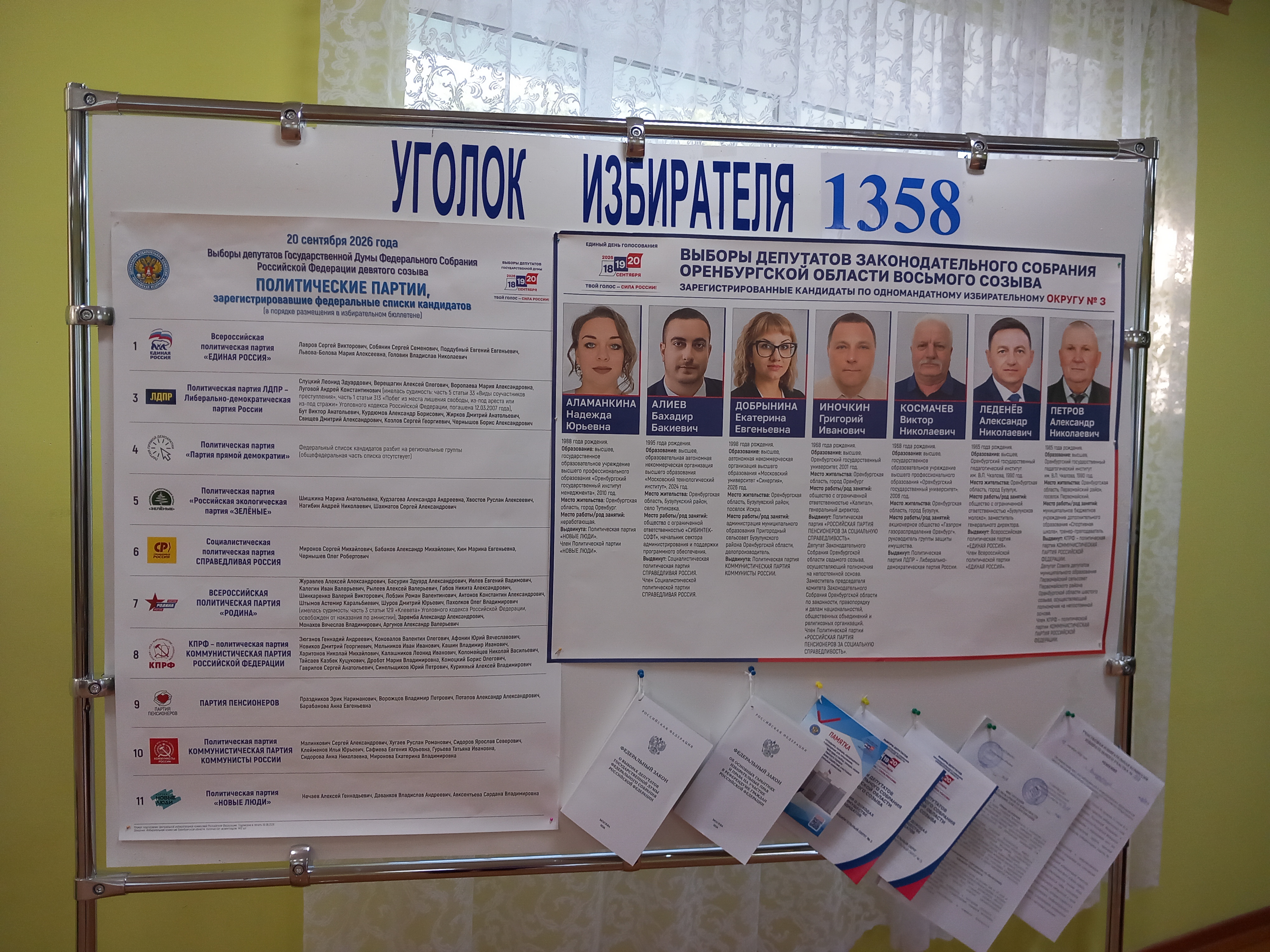 Сообщение — УИК №1358, Оренбургская область