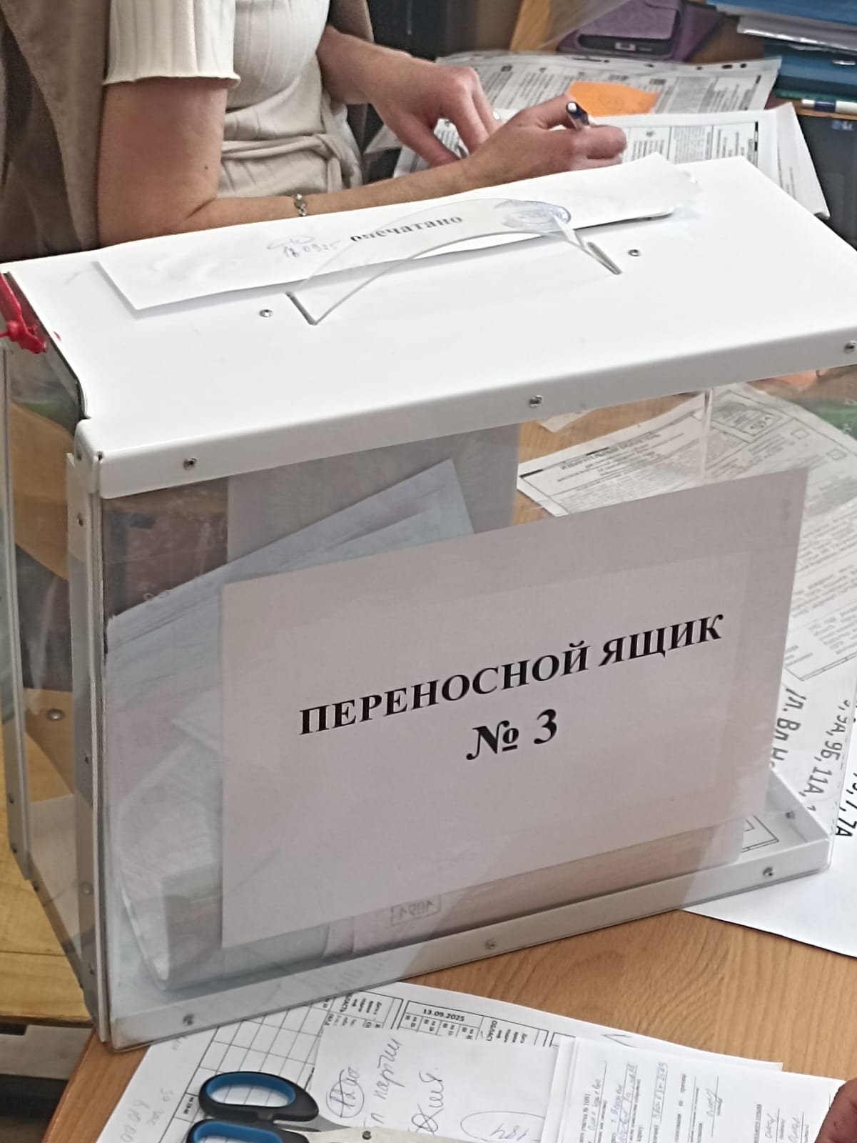 Сообщение наблюдателя — УИК №1091, Воронежская область