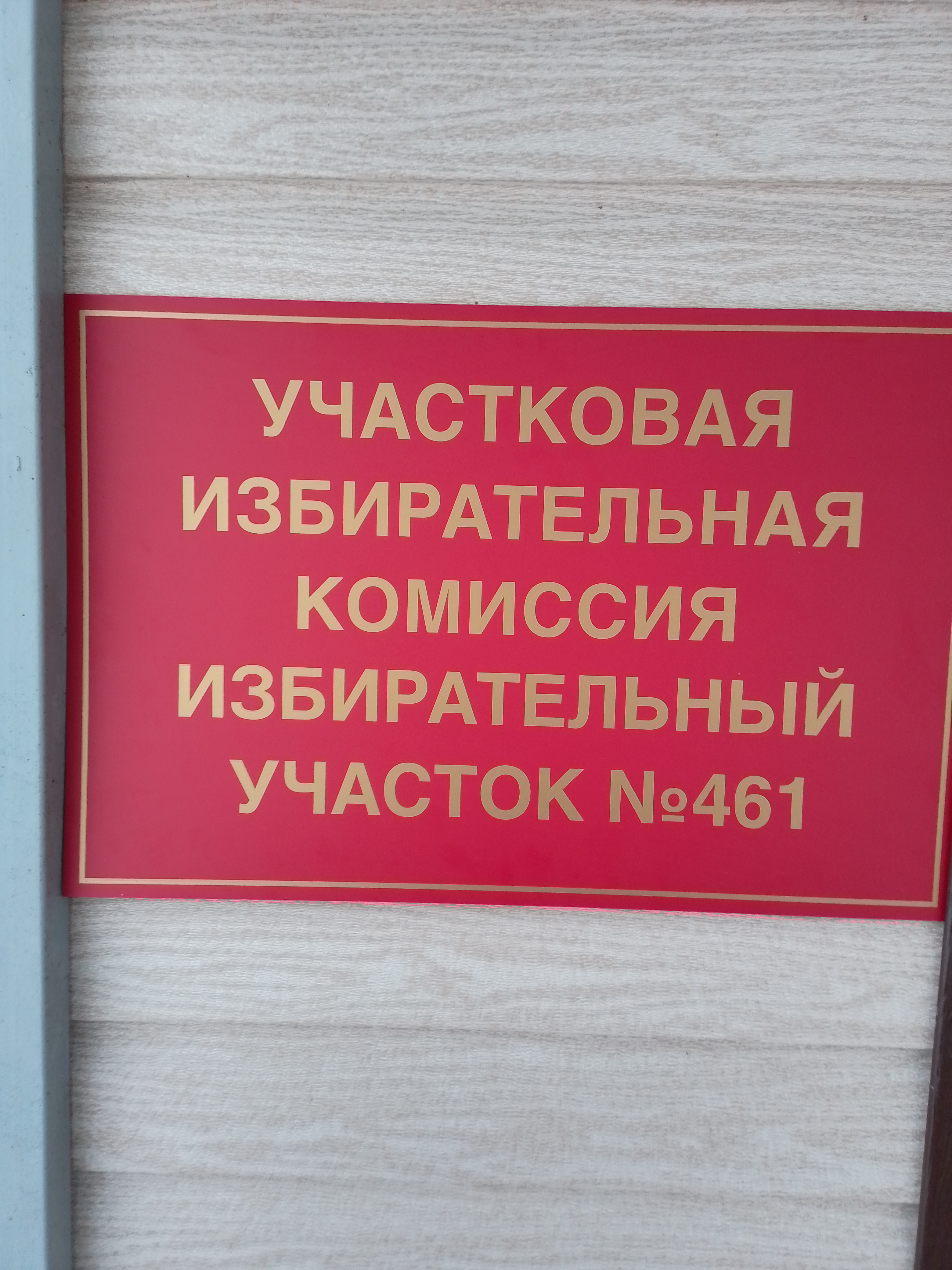 Сообщение наблюдателя — УИК №461, Орловская область