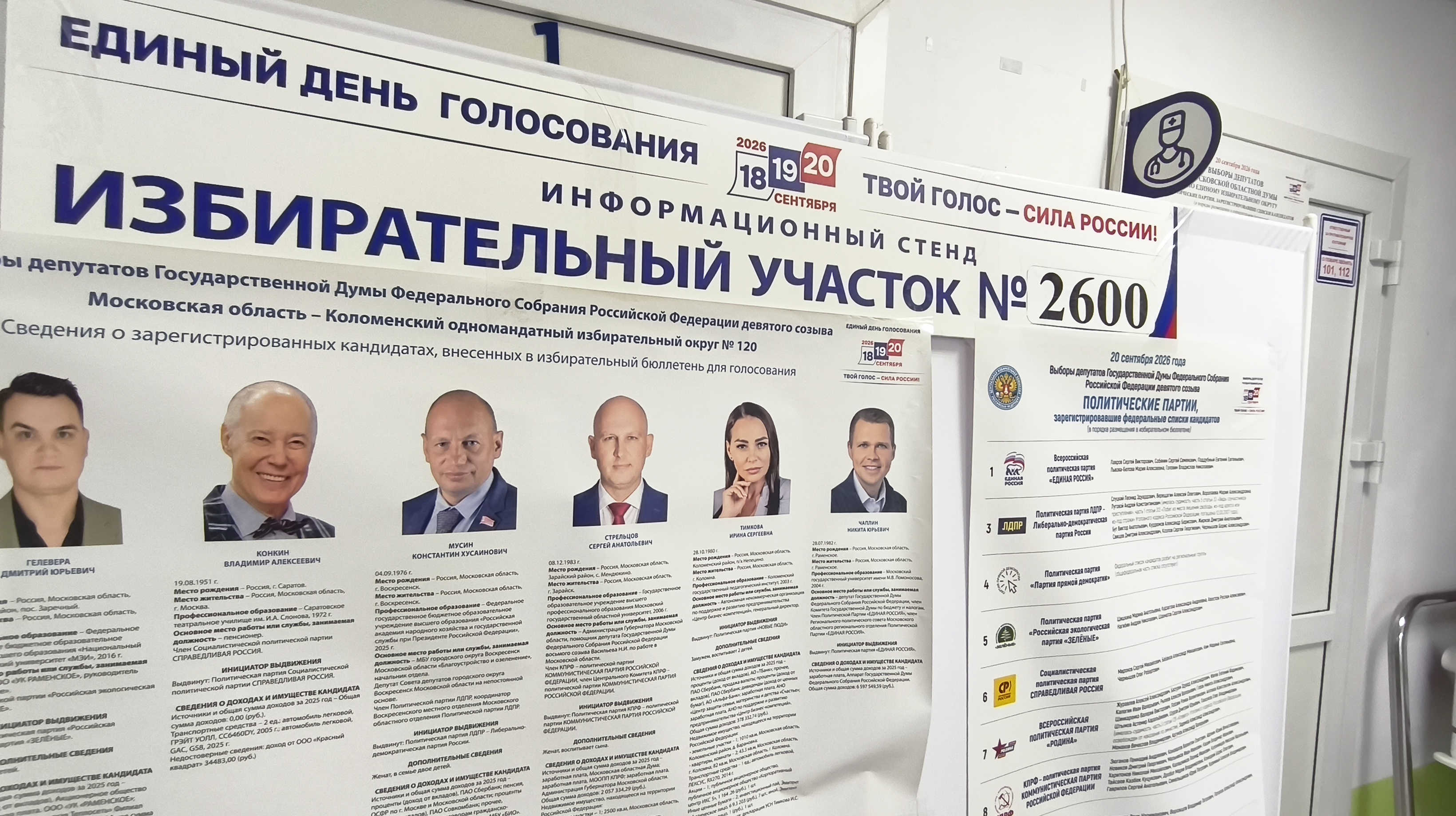 Сообщение — УИК №2600, Московская область
