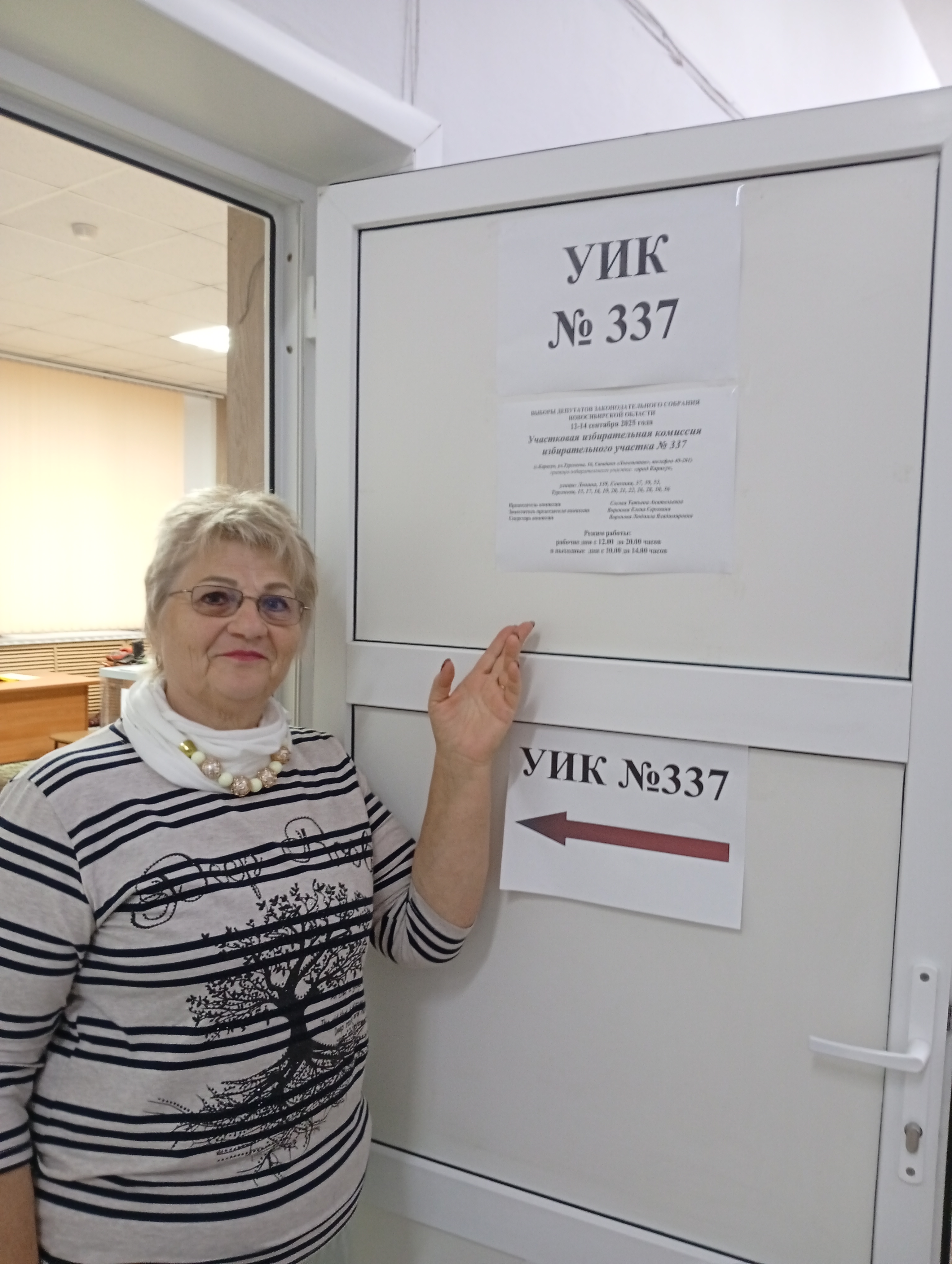 Сообщение наблюдателя — УИК №337, Новосибирская область